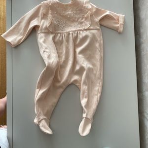 Chloe Baby Girl Peach Footie